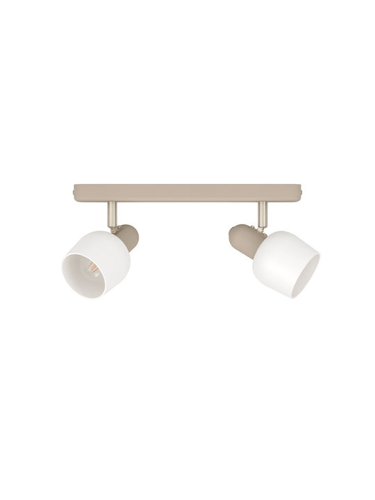 Eglo Doppel Spot mit Fassung E14 in Beige Farbe