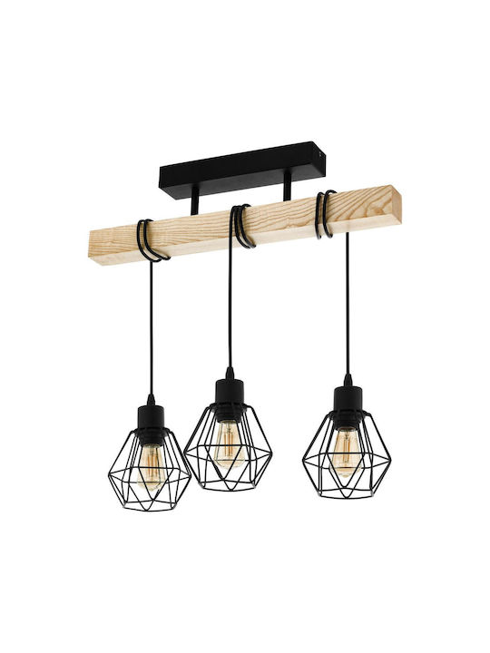 Eglo Ceiling Mount Light Brown with Socket E27