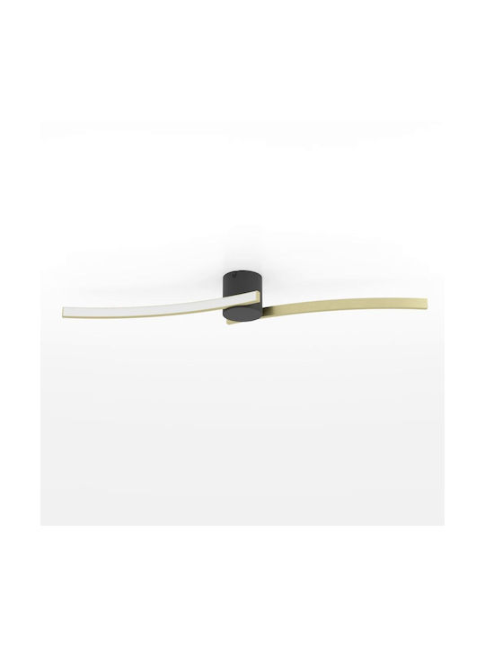 Eglo Ceiling Mount Light 72cm Black with Integrated LED