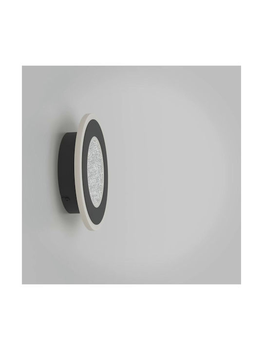 Eglo Macchioni Ceiling Mount Light Black with Integrated LED and Crystals