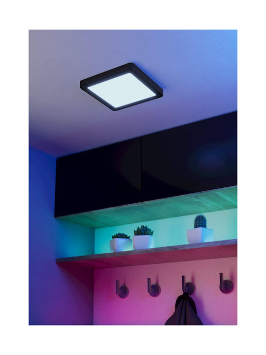 Eglo Fueva Plafonieră de Tavan Baie 22buc Neagră cu LED Integrat