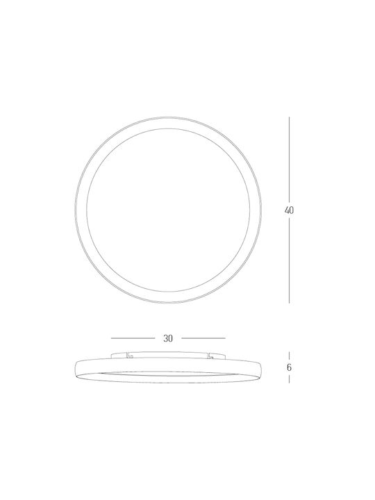 Zambelis Lights Deckenleuchte Schwarz mit Integrierter LED