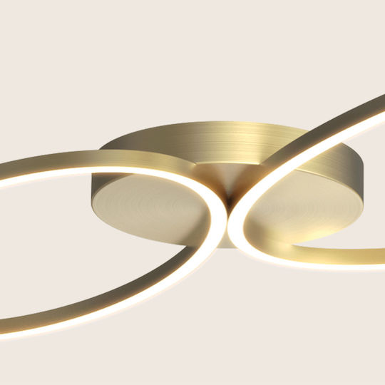Zambelis Lights Ceiling Mount Light Gold with Integrated LED