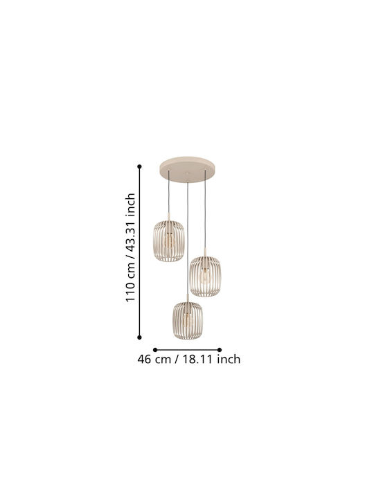 Eglo Hängelampe Beige mit Fassung E27
