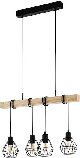 Eglo 44075 Pendelleuchte Townshend 4xE27 60W 230V FSC Zertifiziert Eglo 44075 Pendelleuchte Townshend 4xE27 60W 230V FSC Zertifiziert