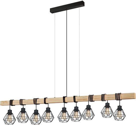 Eglo 44077 Pendant Ceiling Light Townshend 9xe27 60w 230v FSC Certified Eglo 44077 Pendant Ceiling Light Townshend 9xe27 60w 230v FSC Certified