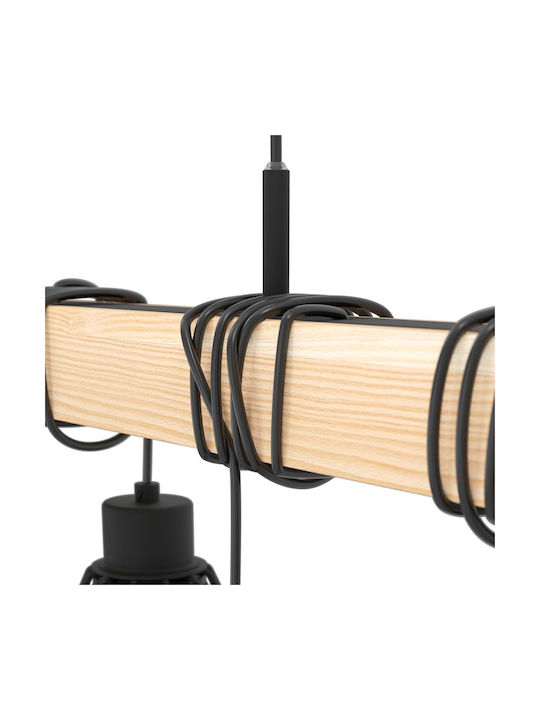 Eglo 44077 Pendant Ceiling Light Townshend 9xe27 60w 230v FSC Certified