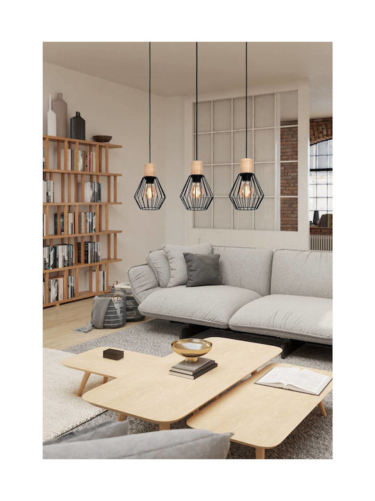 Eglo Pendant Light Brown 76x16x110cm