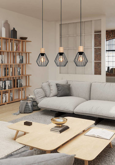 Eglo Pendant Light Brown 76x16x110cm