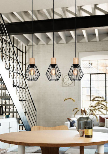 Eglo Pendant Light Brown 76x16x110cm
