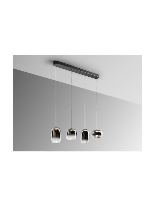 Onice Adjustable Pendant Light Black 21x21cm