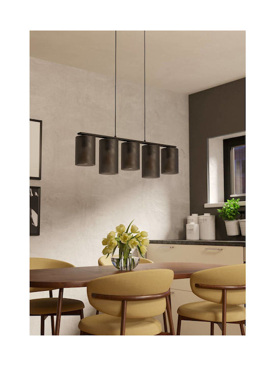 Eglo Colomera Pendant Light Black 80x12x110cm