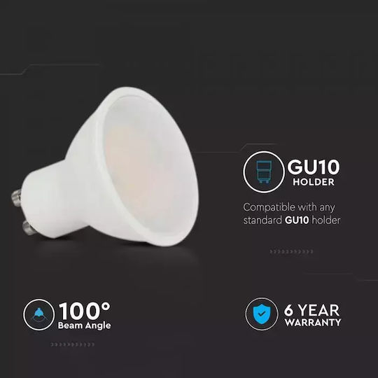 V-TAC LED-Lampe 10W für Fassung GU10 Warmes Weiß