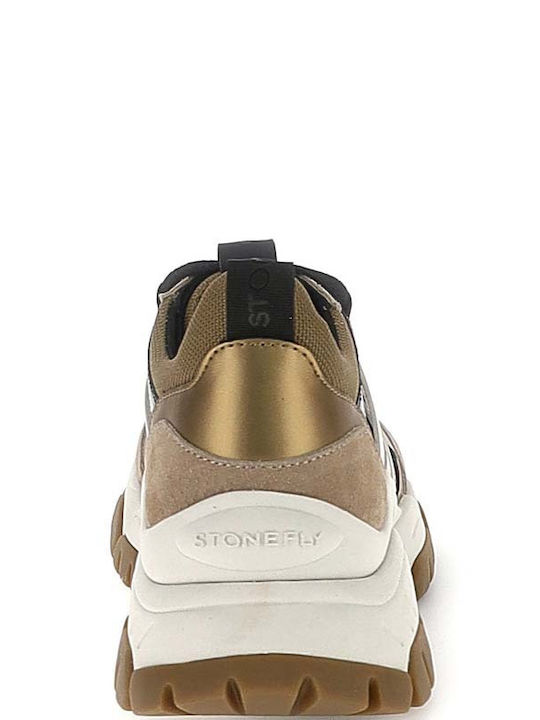 Twiggy Γυναικεία Chunky Sneakers Black-natural-brown