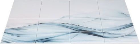 3D Wall Panels Adhesive Green 15.8x11.8cm 8 Pieces