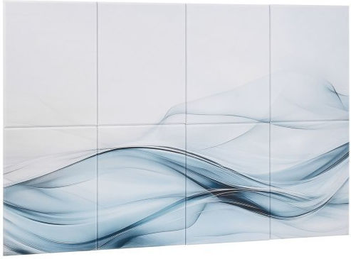 3D Wall Panels Adhesive Green 15.8x11.8cm 8 Pieces