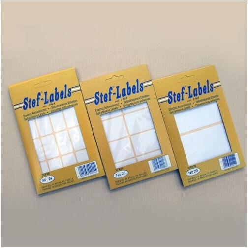 Stef Labels Rectangular Small Adhesive White Label 10x16mm 2560pcs