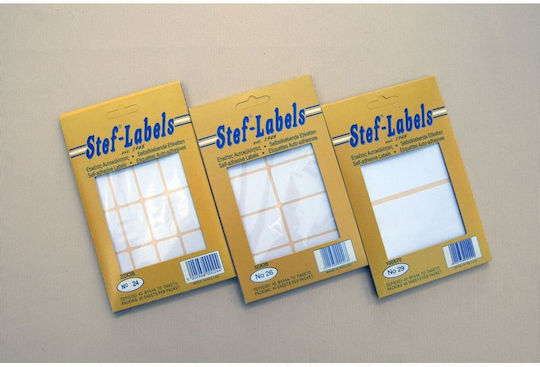 Stef Labels Small Adhesive Labels in White Color 8x1mm