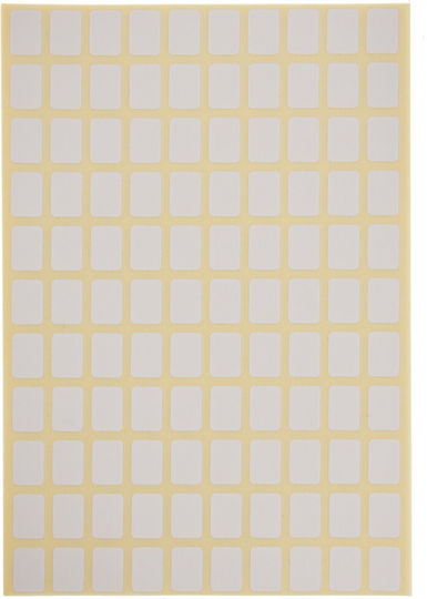 Stef Labels Small Adhesive Labels in White Color 8x1mm