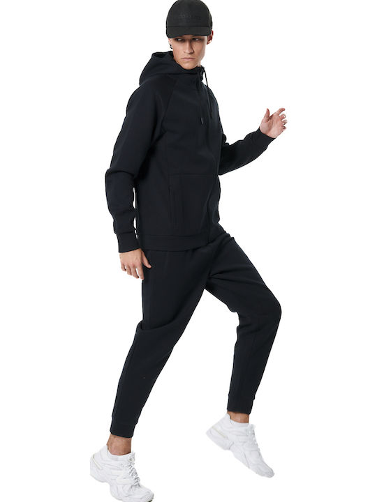 Black Hoodie Cardigan