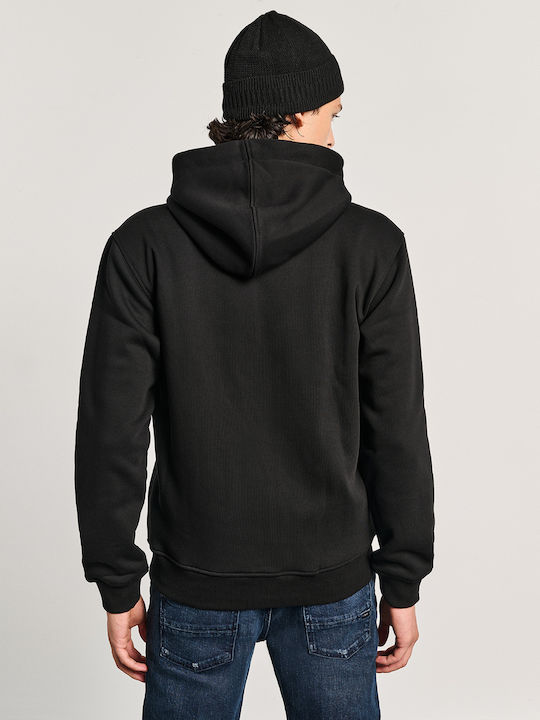 Franco Sweatshirt with Hood Black