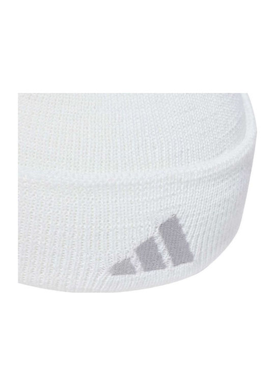 Real Madrid Woolie Cap Beanie Unisex Beanie Knitted in White color