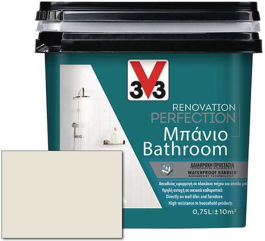 V33 Renovation Perfection Bathroom Цвят Бежов Памучна завеса 750мл