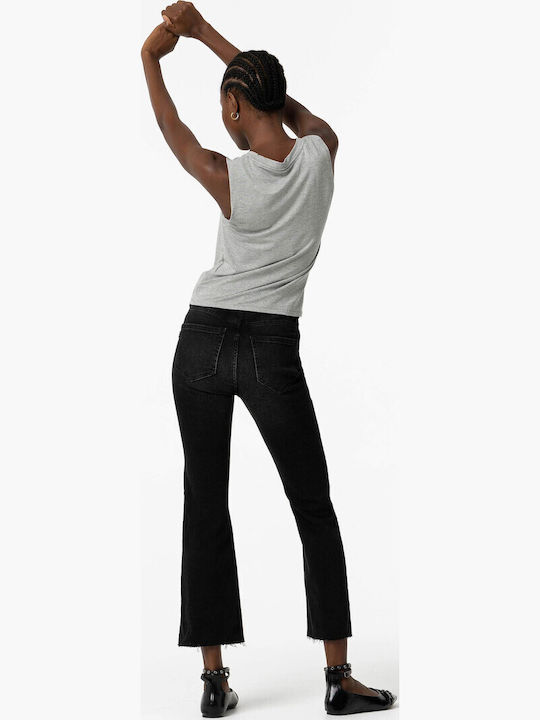High Waist Women's Jean Trousers Black