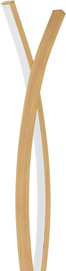 Eglo Lasana LED Floor Lamp H143xW23cm. with Warm White Light 4700lm Brown