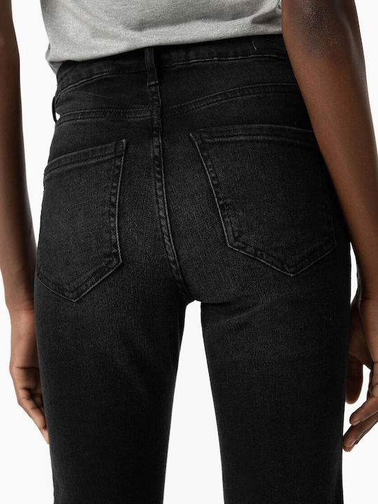 High Waist Women's Jean Trousers Black