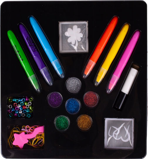Set 2 În 1 Tatuaje Colorare Păr 25 Bucăți Malplay 109361