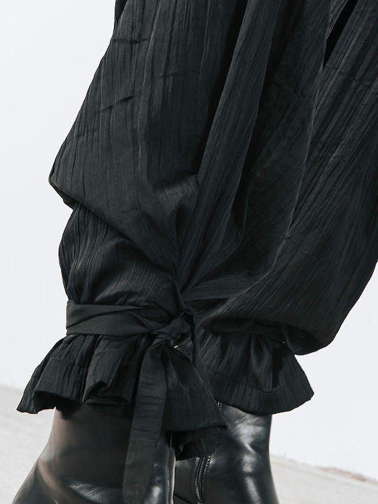 Damen Stoff Hose Black