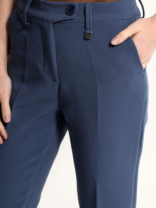 Women's Fabric Trousers Blue