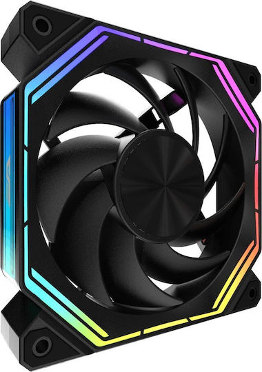 Darkflash INF32 Case Fans 120mm (1600rpm) with RGB Lighting and 3-Pin / 4-Pin PWM Connection 3pcs