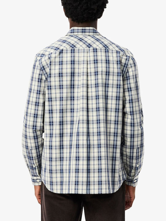 Langärmlig Baumwolle Hemd Dark Blue