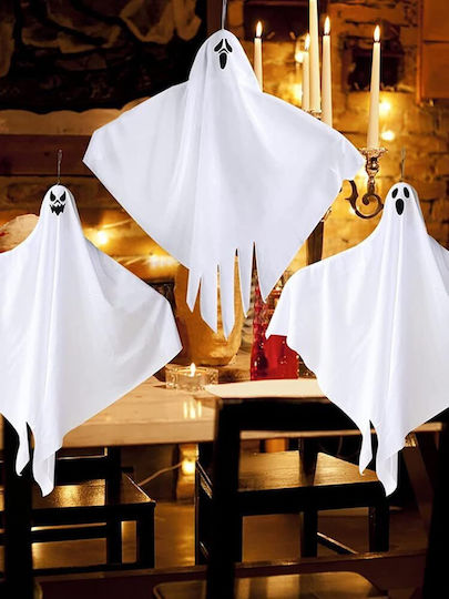 Set 3 Fantome Decorative Halloween Zola 55 X 75 Cm Agățate Albe