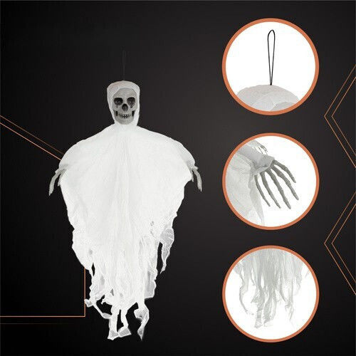 Halloween Skeleton Decoration Zola Hanging 70 X 60 Cm White