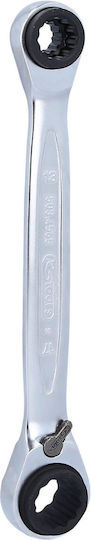 Ks Tools Διπλό Κλειδί Πολύγωνο Ίσιο με Μηχανισμό Καστάνιας