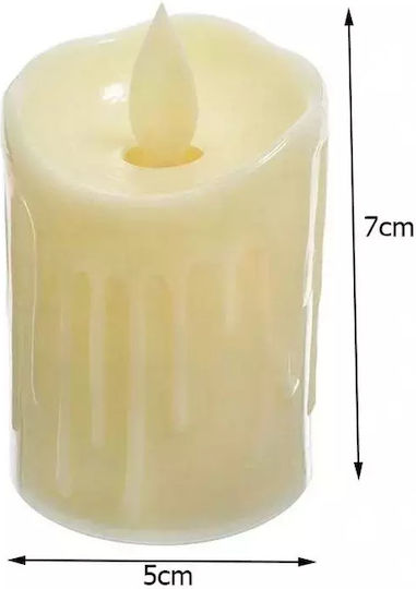Candle Light Decorative Lamp Wax Polish Gray