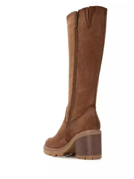 High Heel Women's Boots Tabac Brown