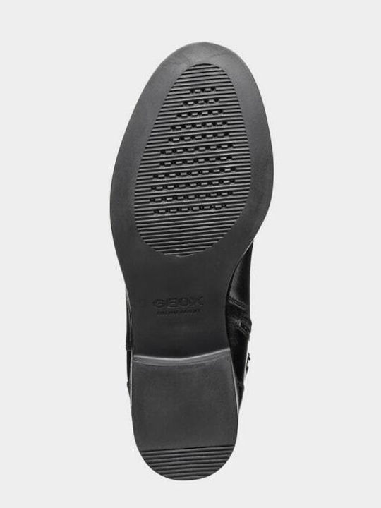 Leder Damenstiefel Schwarz