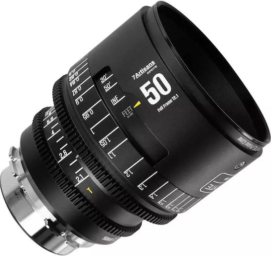 7artisans Full Frame Φωτογραφικός Φακός INFINTE Cine 50mm T2.1 PL Σταθερός Μαύρος