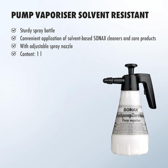 Sonax Pump Sprayer Solvent Resistant Ψεκαστήρας Προπιέσεως με Χωρητικότητα 1.5lt
