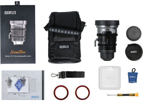 Sigma Voller Rahmen Kameraobjektiv IronStar 35mm T1.9 Anamorphic 1.5x Festbrennweite für Arri PL Mount Black