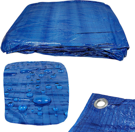 Geko Waterproof Tarpaulin 8x4m. Light Blue