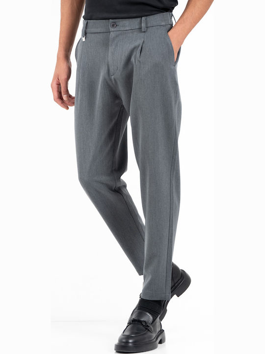 Trousers Elastic in Loose Fit Alberto Grey