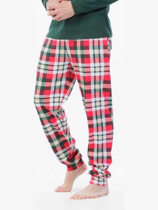 MEI Men's Winter Pajamas Set Cypress Green