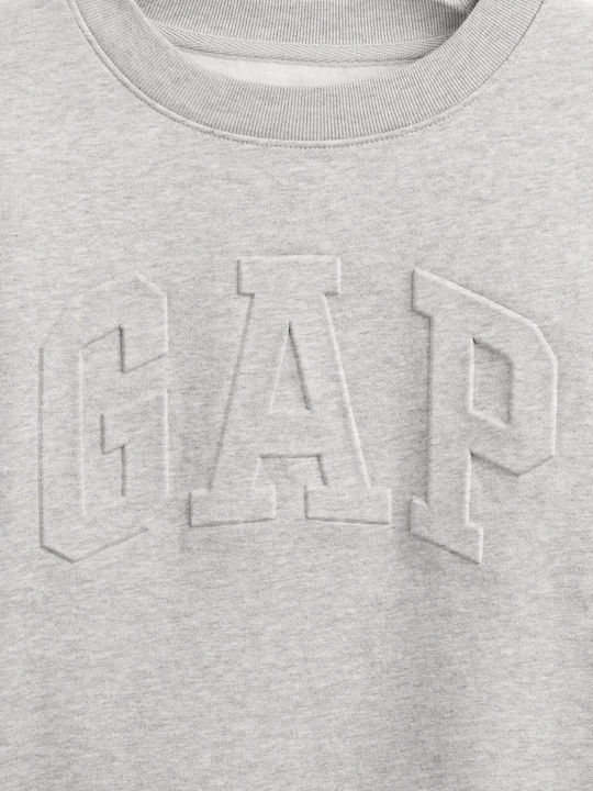 Μακρύ Γυναικείο Φούτερ Light Heather Grey