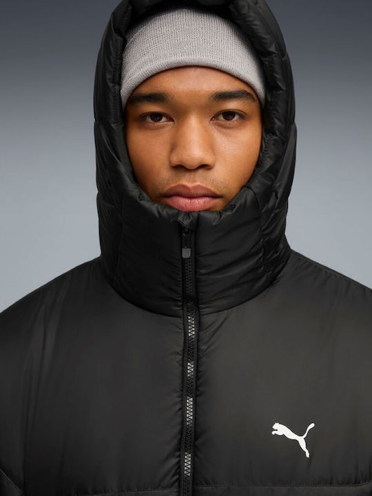 Essentials Μπουφάν Puffer Αδιάβροχο Μαυρο