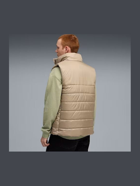 Vestă Puffer Bej Bărbați